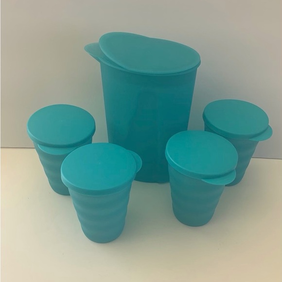 Tupperware Impressions Classic Bowl Set (4) & Jug (4) Tumbler - Picture 16 of 16